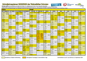 Schuljahresplaner 2025/26